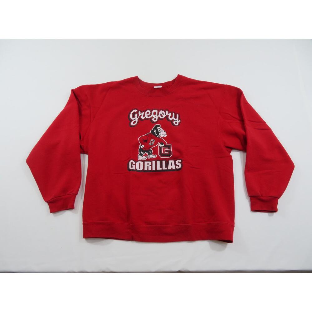 Jerzees Gregory Gorillas Ape Red Sweatshirt Sz XL